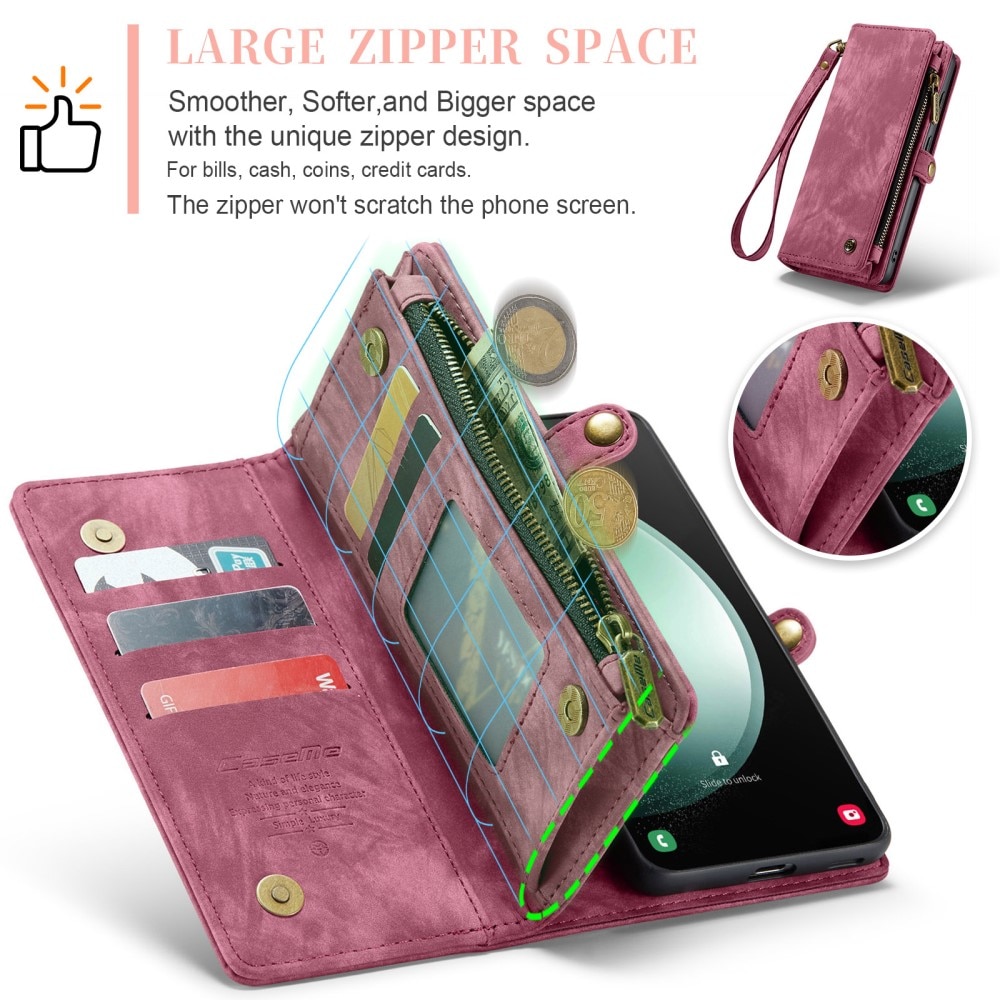 Cartera Multi-Slot Samsung Galaxy S23 FE Rojo