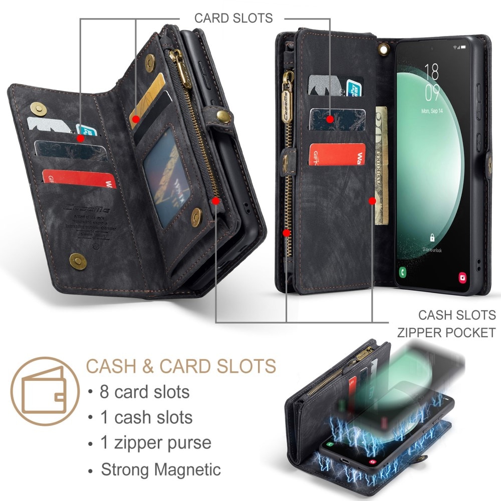 Cartera Multi-Slot Samsung Galaxy S23 FE Gris