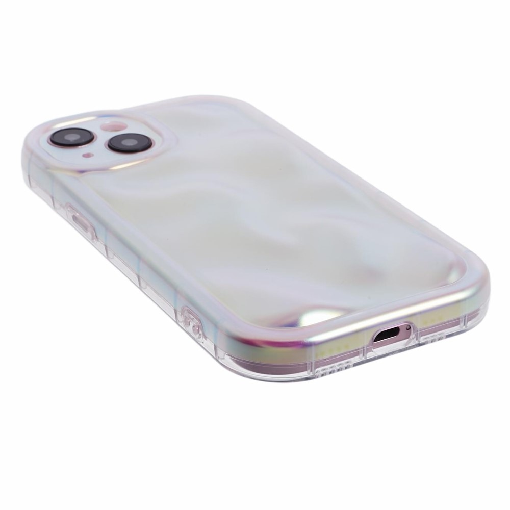 Funda TPU Wavy iPhone 15 madreperla