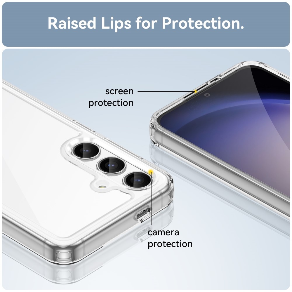 Funda Híbrida Crystal Hybrid Samsung Galaxy S24 transparente