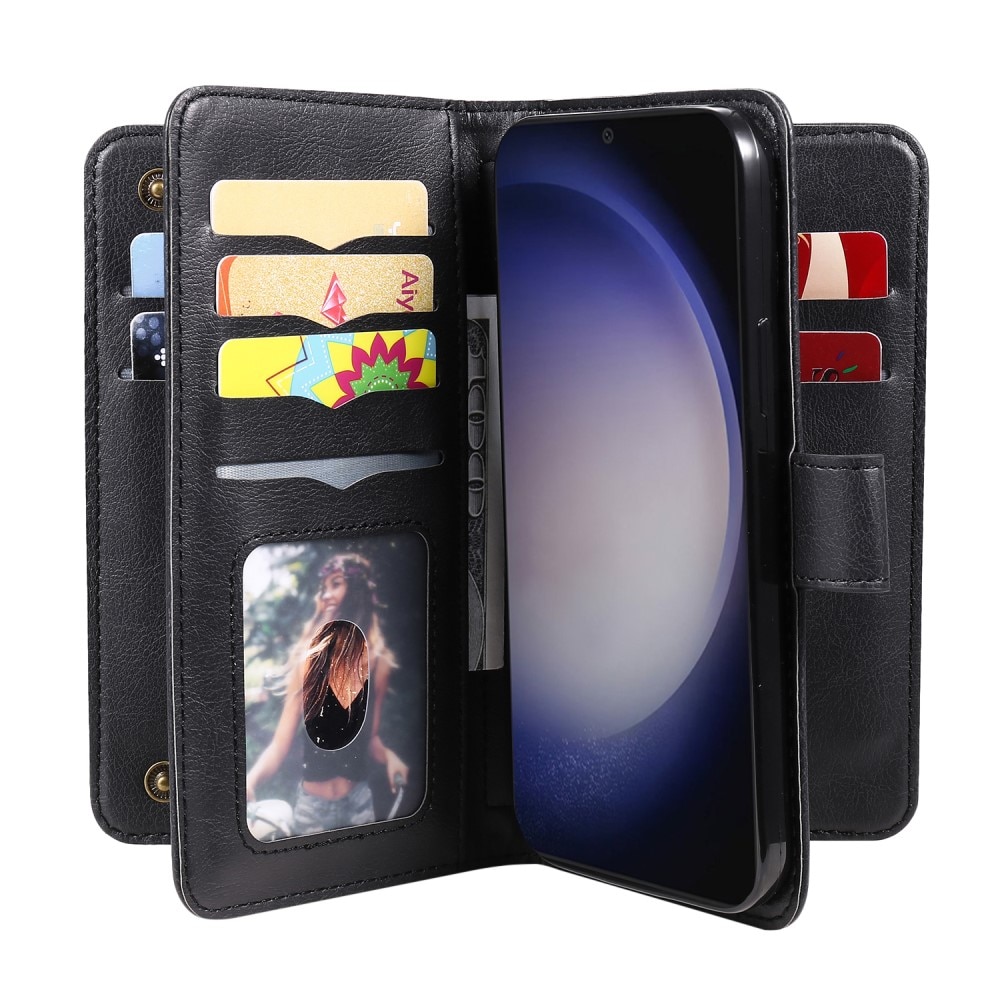 Funda cartera Multi-slot Samsung Galaxy S24 Plus, negro