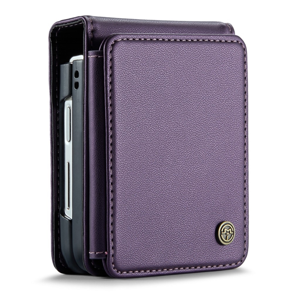 Funda con tarjetero anti-RFID Samsung Galaxy Z Flip 6 violeta