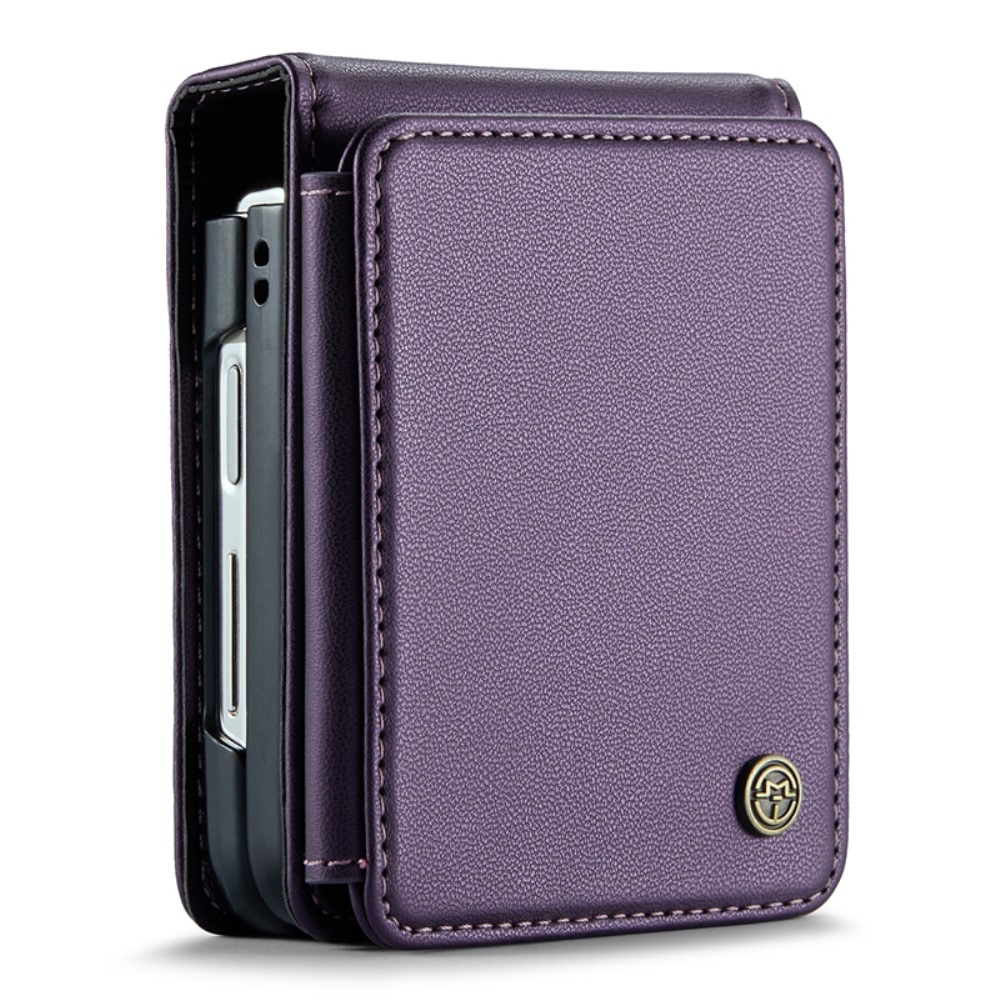 Funda con tarjetero anti-RFID Samsung Galaxy Z Flip 5 violeta