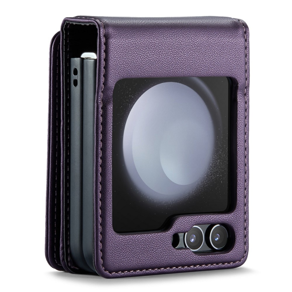 Funda con tarjetero anti-RFID Samsung Galaxy Z Flip 6 violeta