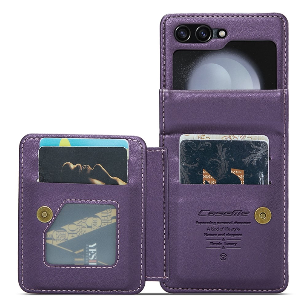 Funda con tarjetero anti-RFID Samsung Galaxy Z Flip 6 violeta