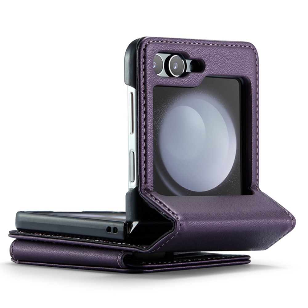 Funda con tarjetero anti-RFID Samsung Galaxy Z Flip 6 violeta