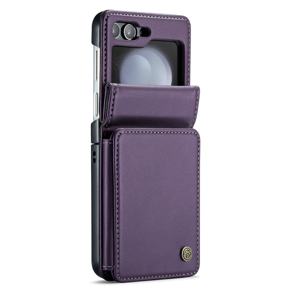 Funda con tarjetero anti-RFID Samsung Galaxy Z Flip 5 violeta