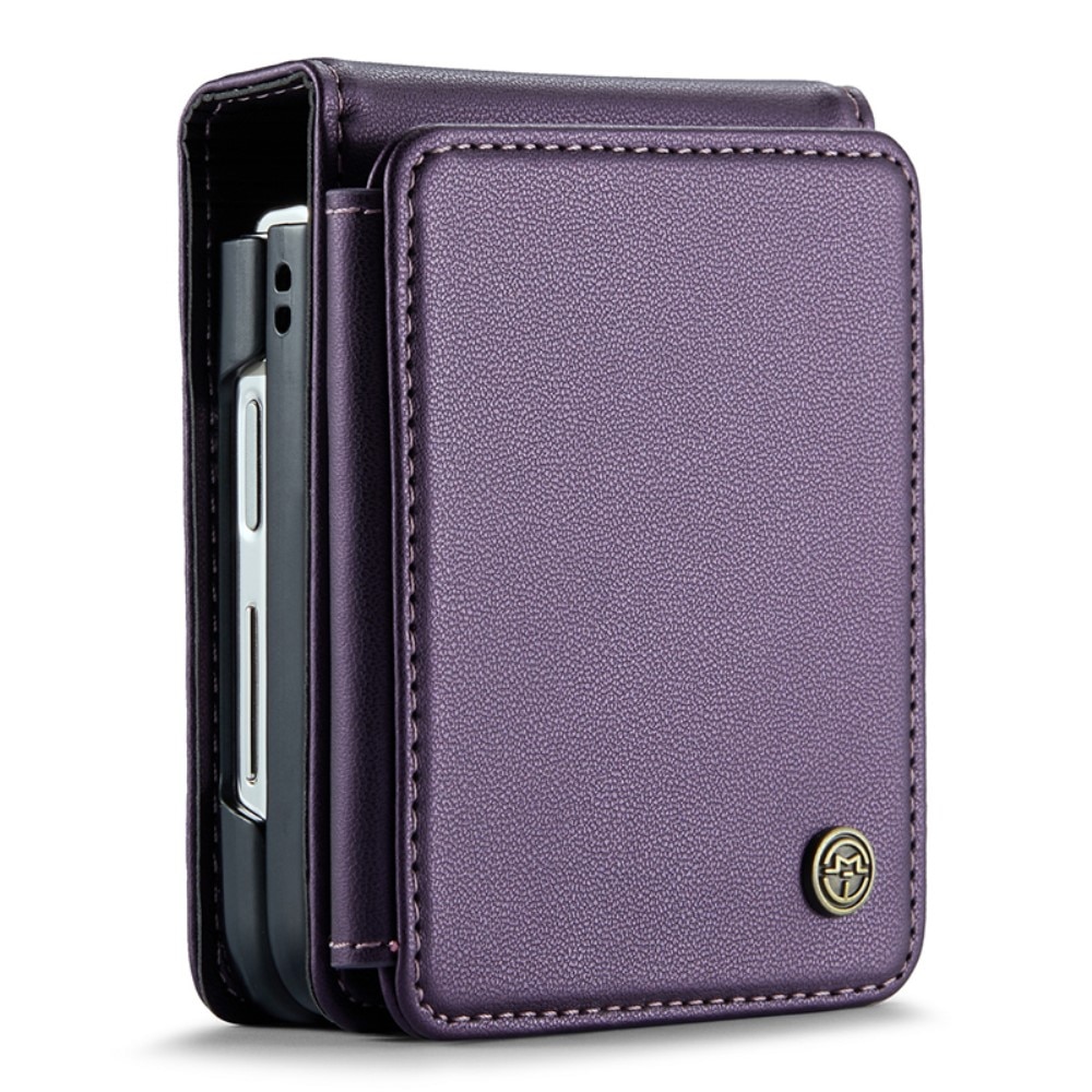 Funda con tarjetero anti-RFID Samsung Galaxy Z Flip 3 violeta