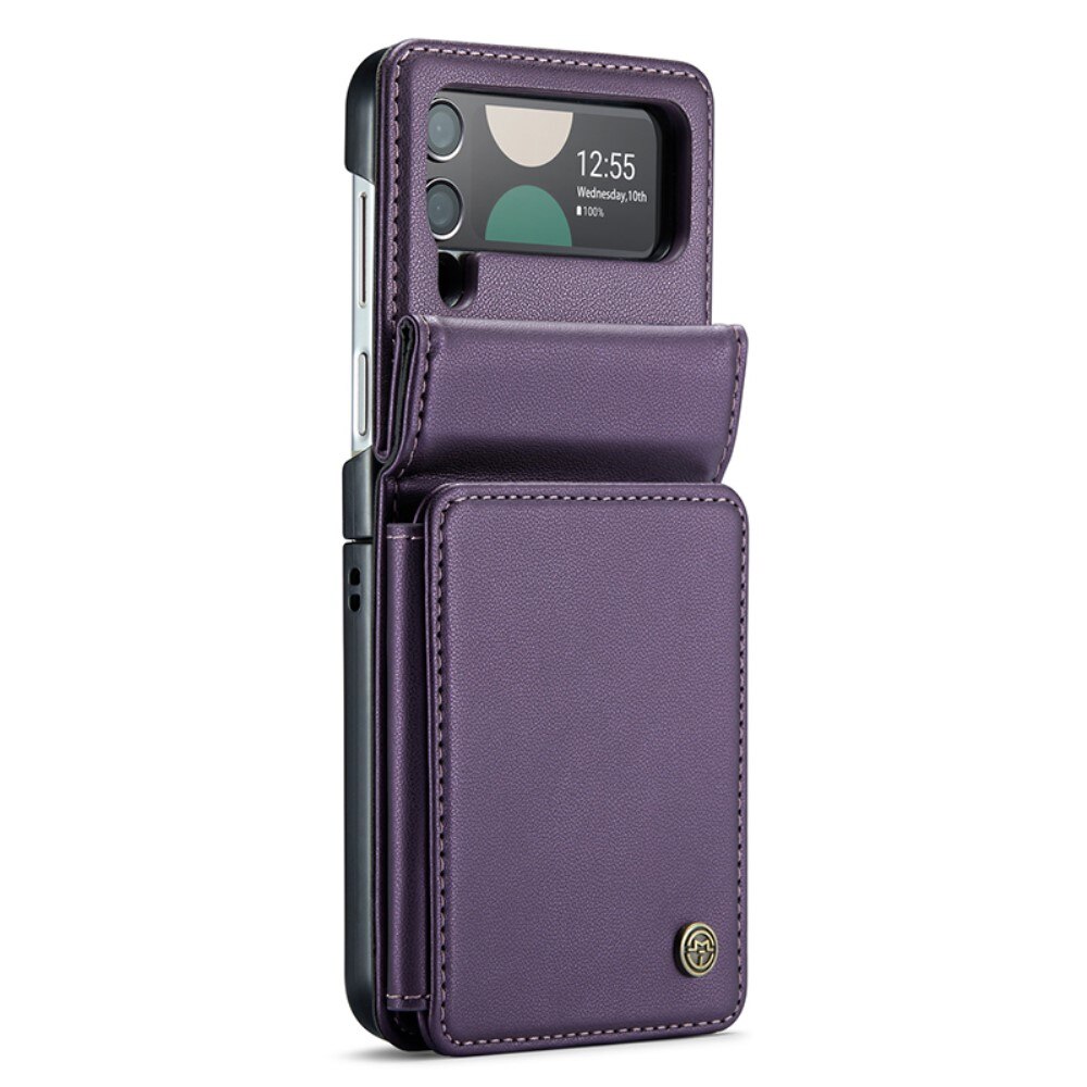 Funda con tarjetero anti-RFID Samsung Galaxy Z Flip 3 violeta