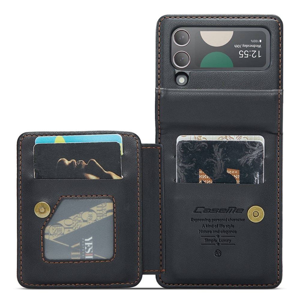 Funda con tarjetero anti-RFID Samsung Galaxy Z Flip 3 negro