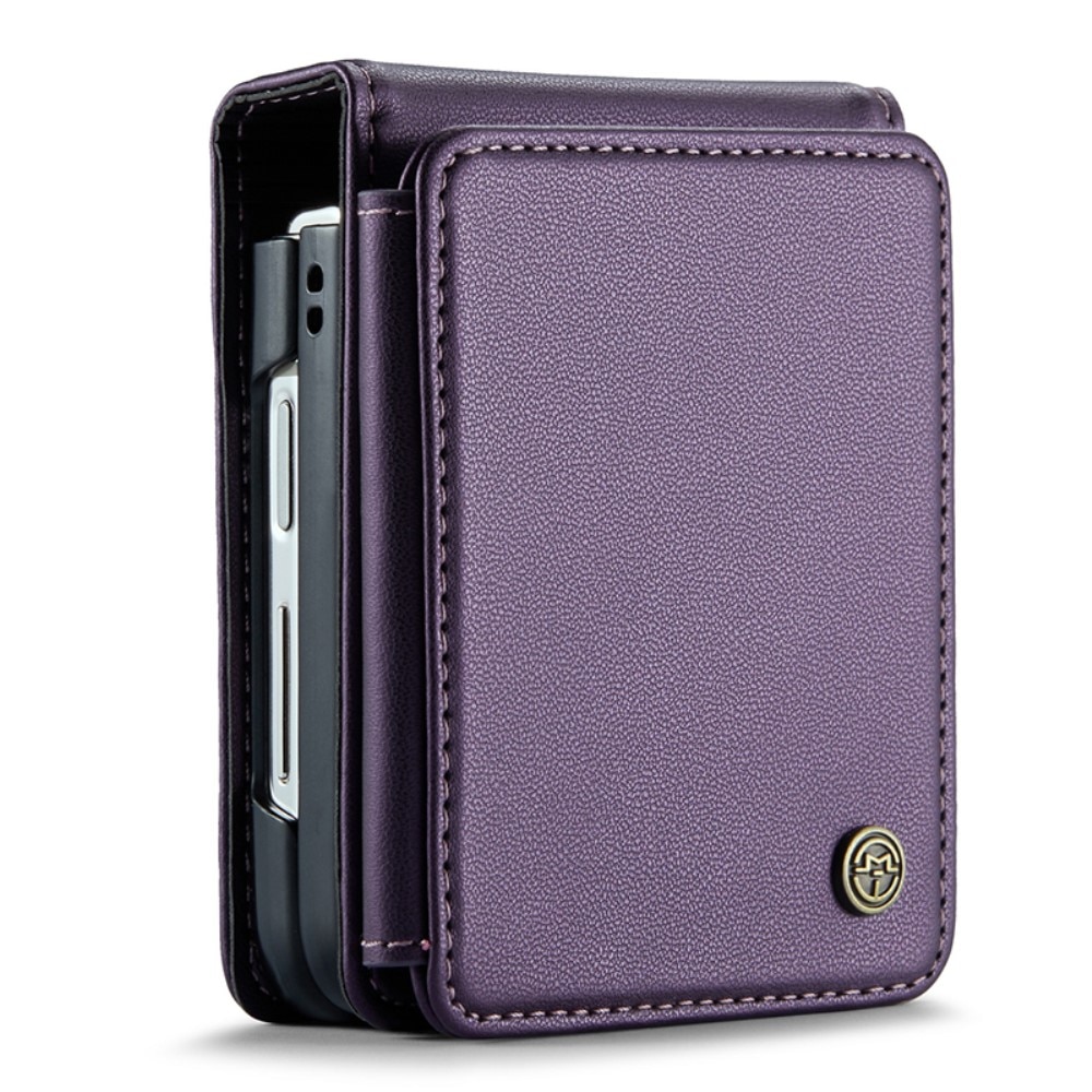 Funda con tarjetero anti-RFID Samsung Galaxy Z Flip 4 violeta