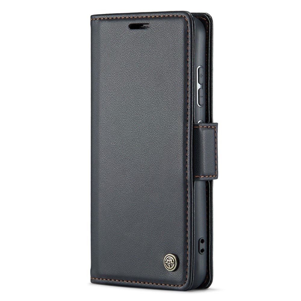 Funda delgada con solapa anti-RFID Samsung Galaxy S24 Negro