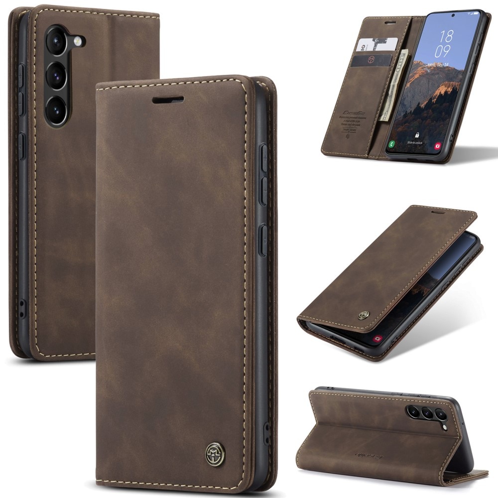 Funda delgada con solapa Samsung Galaxy S24 Marrón