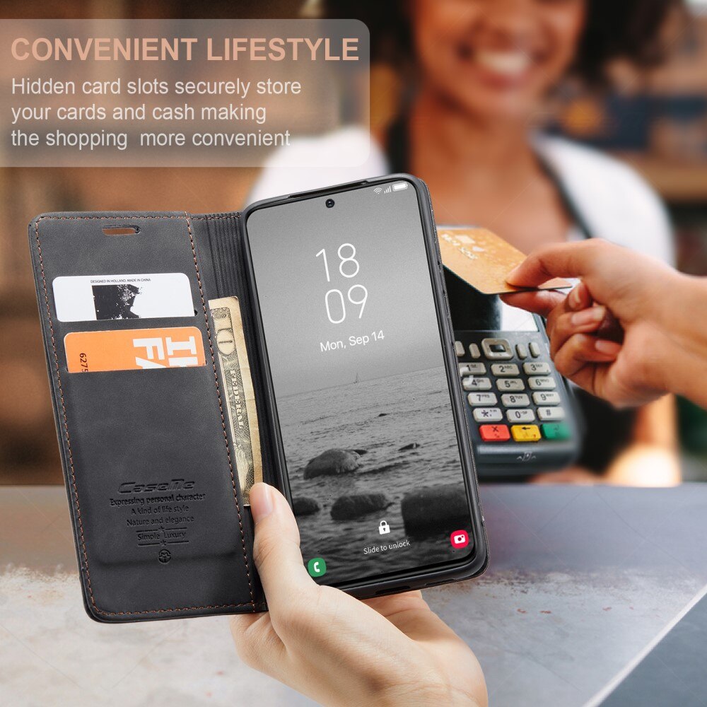 Funda delgada con solapa Samsung Galaxy S24 Negro