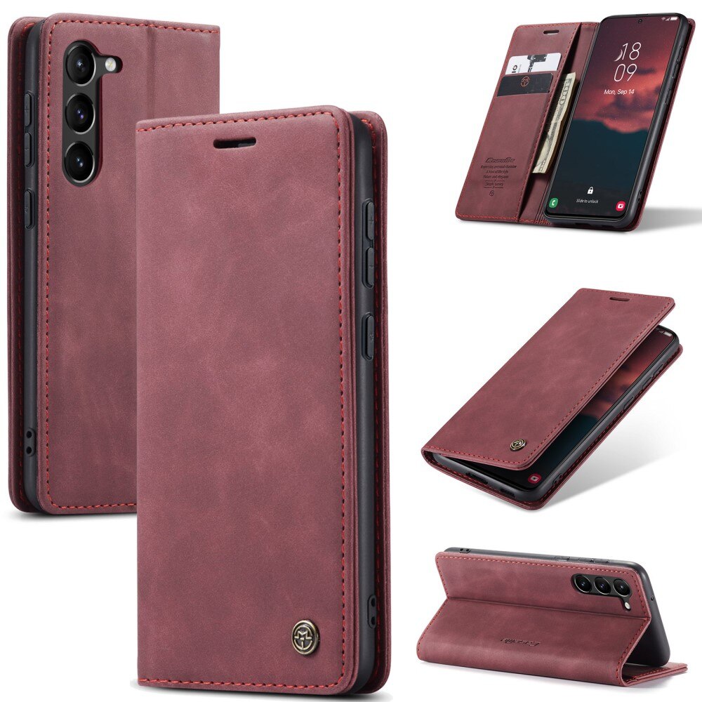 Funda delgada con solapa Samsung Galaxy S24 Rojo