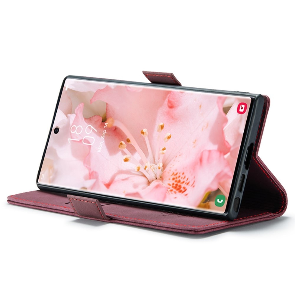 Funda delgada con solapa Samsung Galaxy S24 Ultra Rojo