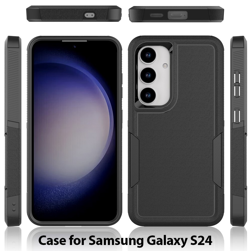 Funda híbrida Off-road Samsung Galaxy S24, negro