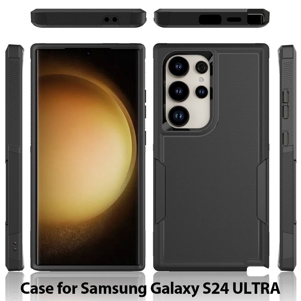 Funda híbrida Off-road Samsung Galaxy S24 Ultra, negro