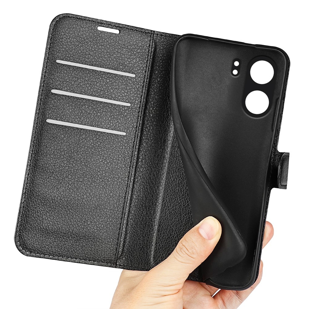 Funda cartera Xiaomi Redmi 13C negro