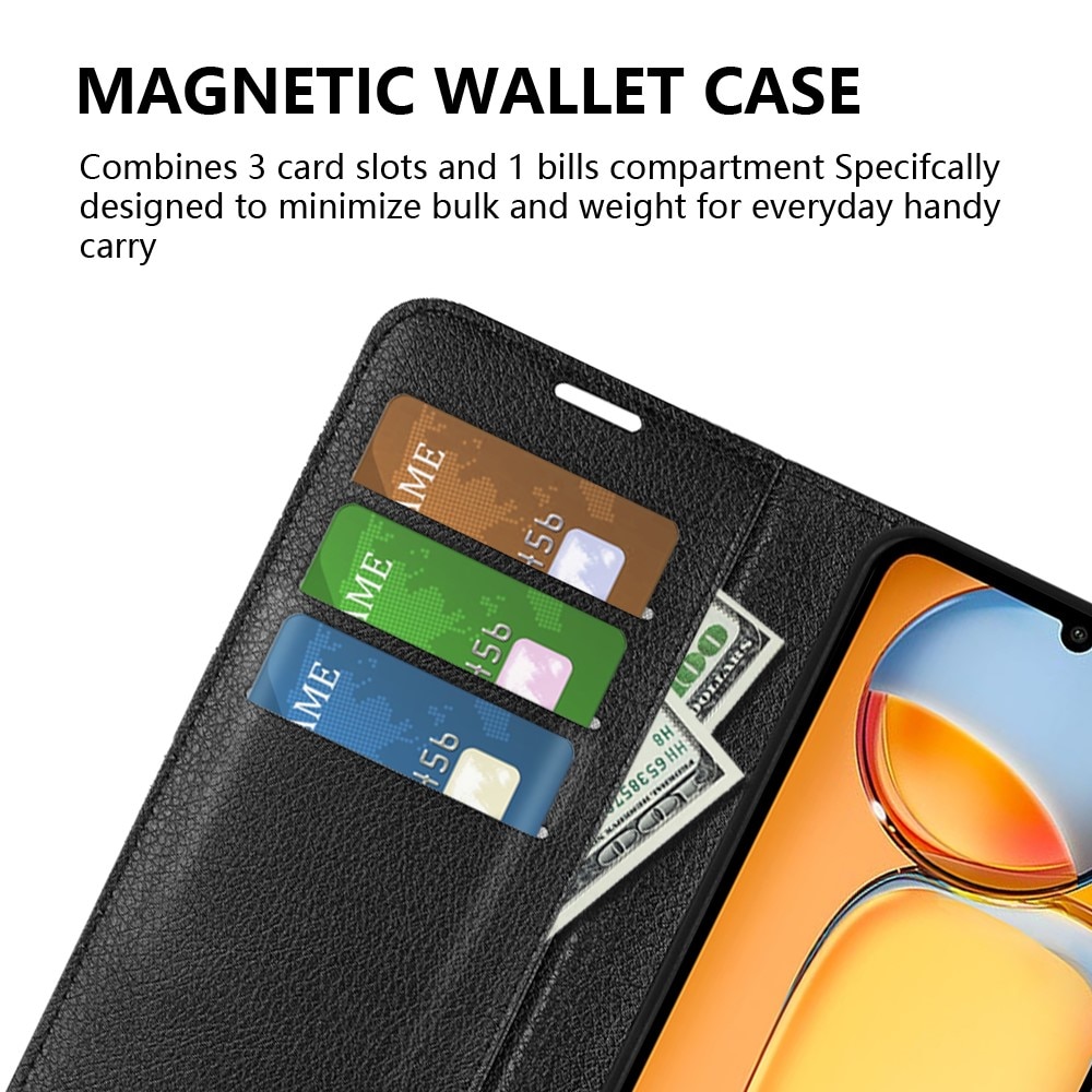 Funda cartera Xiaomi Redmi 13C Negro