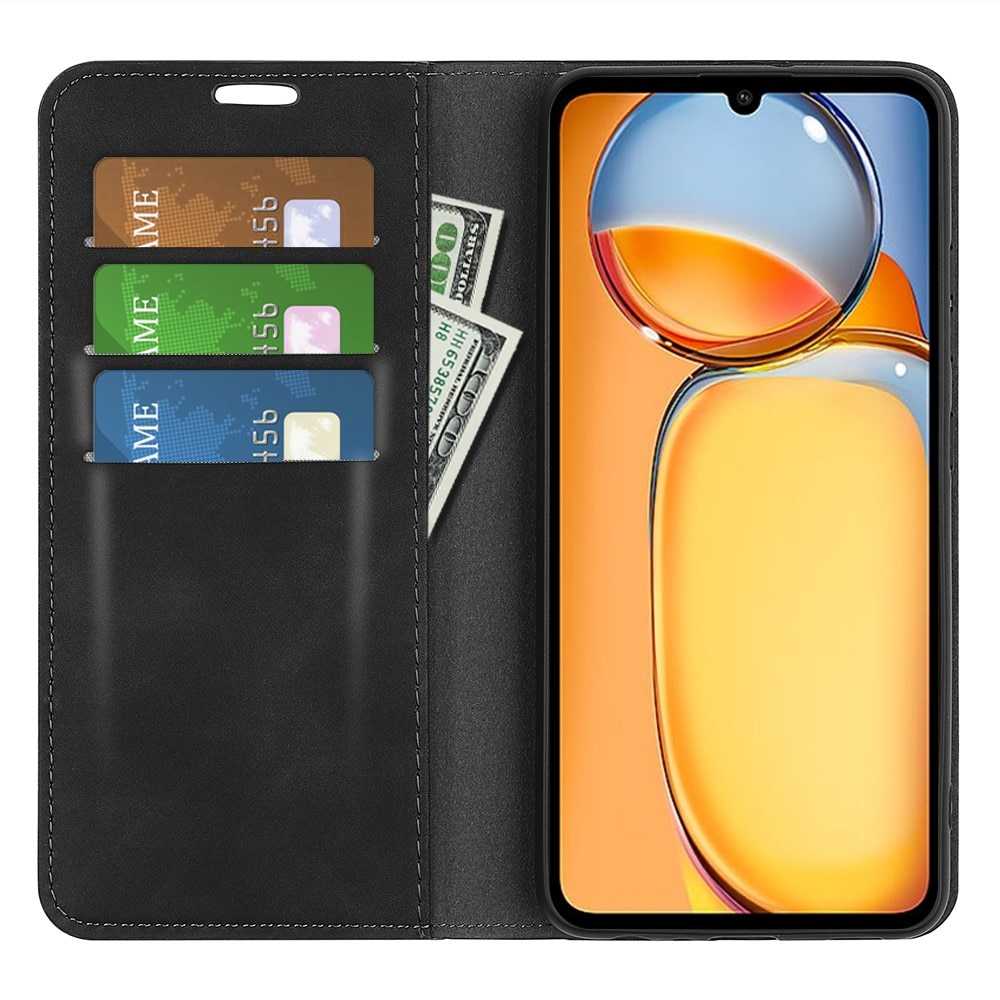 Funda delgada cartera Xiaomi Redmi 13C Negro