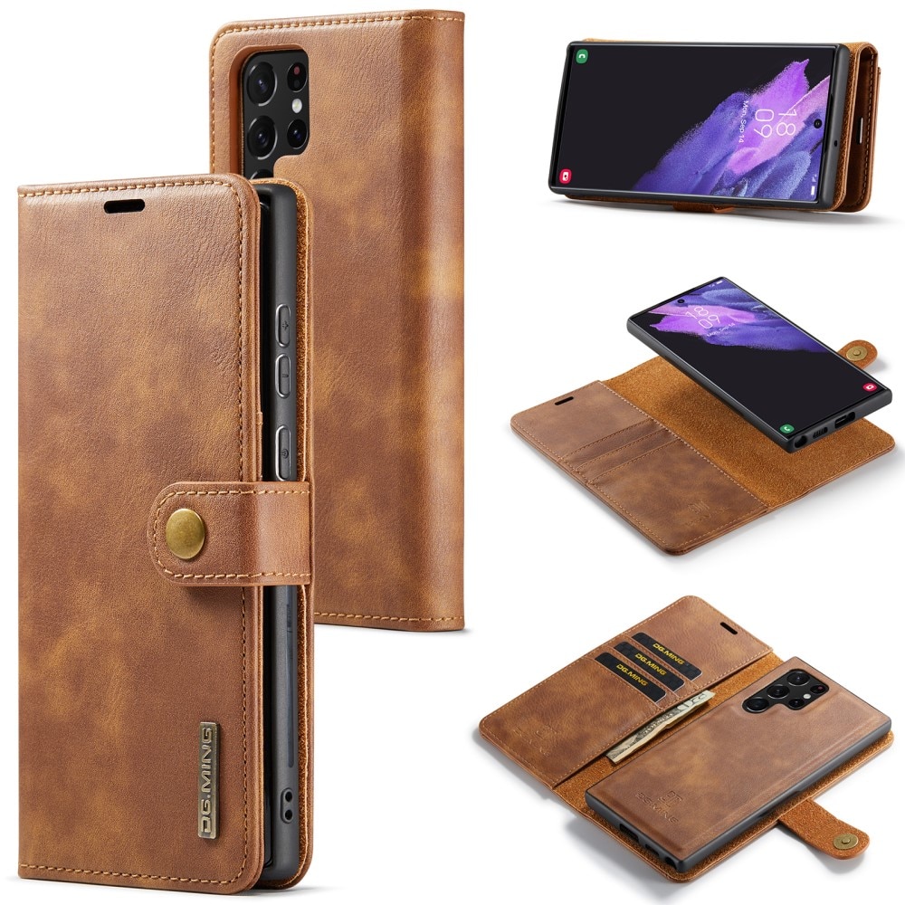 Cartera Magnet Wallet Samsung Galaxy S24 Ultra Cognac