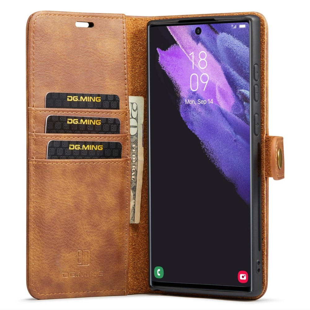 Cartera Magnet Wallet Samsung Galaxy S24 Ultra Cognac