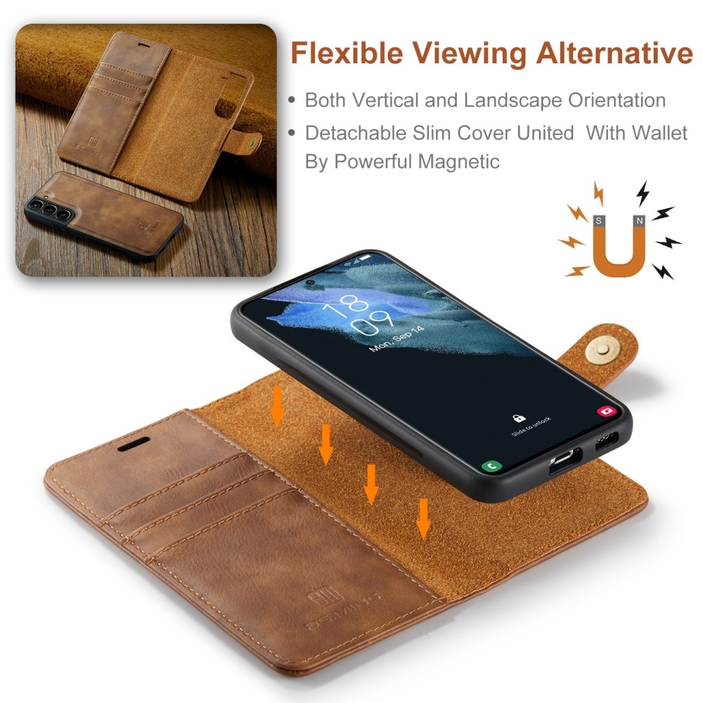 Cartera Magnet Wallet Samsung Galaxy S24 Plus Cognac