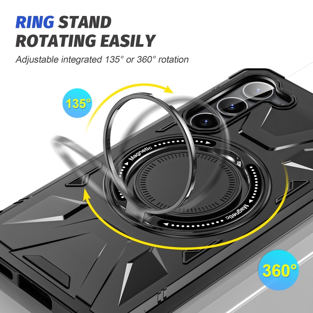 Funda híbrida Tech MagSafe Ring Samsung Galaxy S24 Plus negro