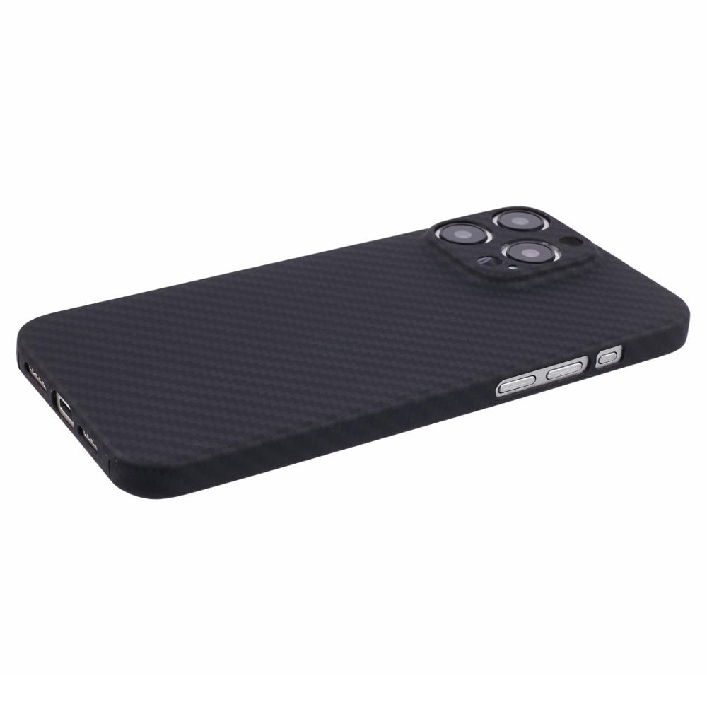 Fundas delgada Fibra de aramida iPhone 15 Pro negro