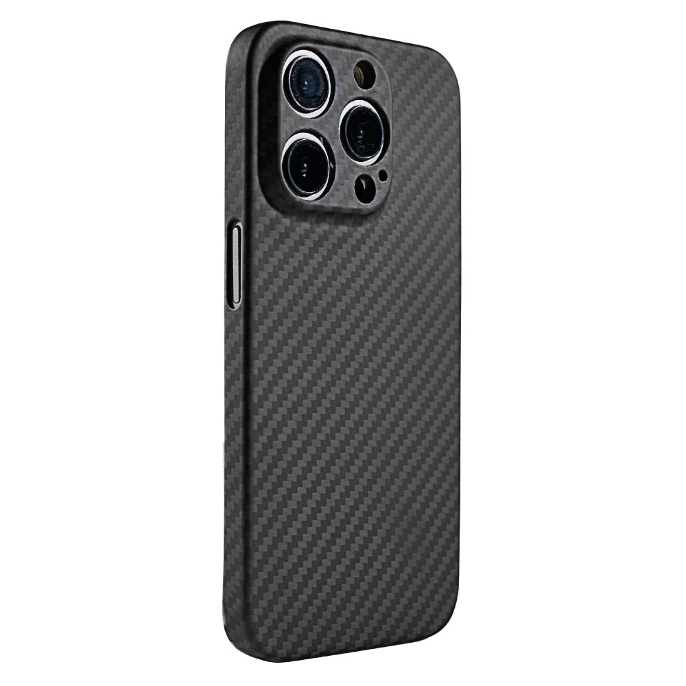 Fundas delgada Fibra de aramida iPhone 15 Pro negro