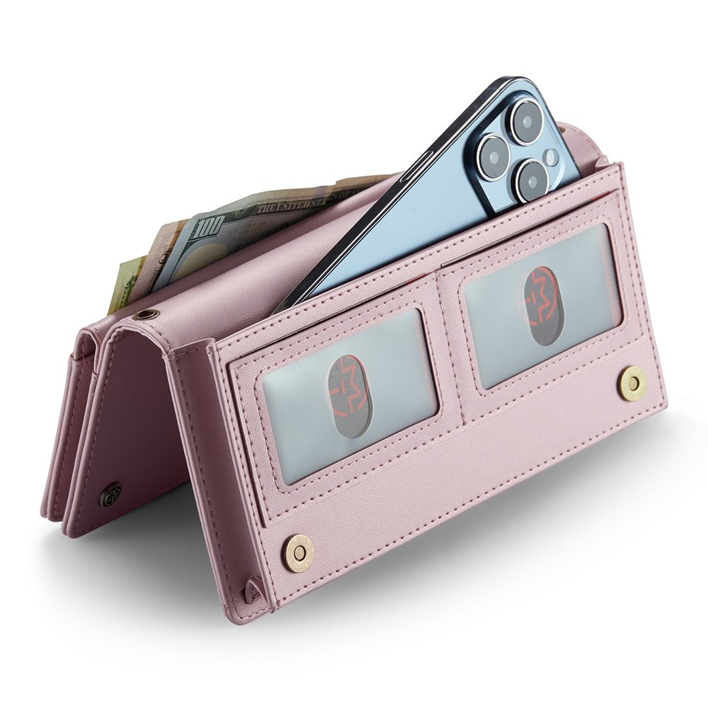 Bolso de billetera Universal de Hombro rosado