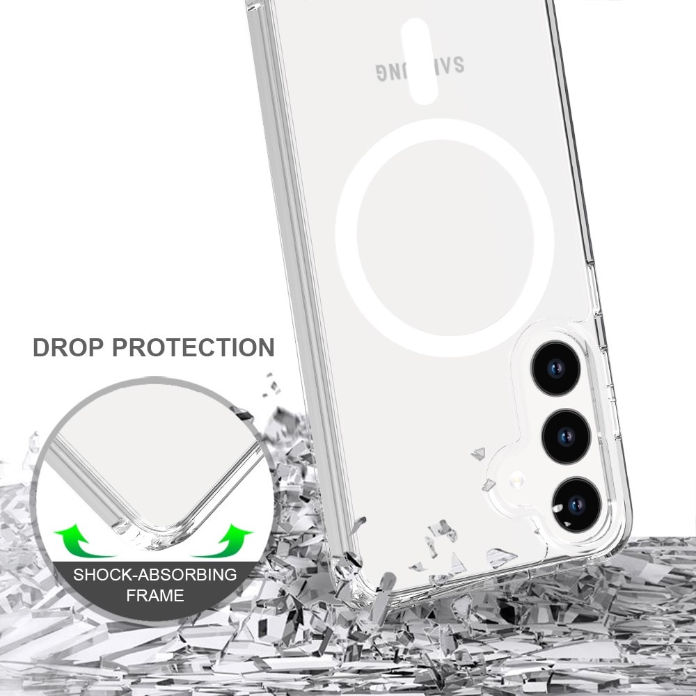 Funda híbrida MagSafe Samsung Galaxy S24 transparente