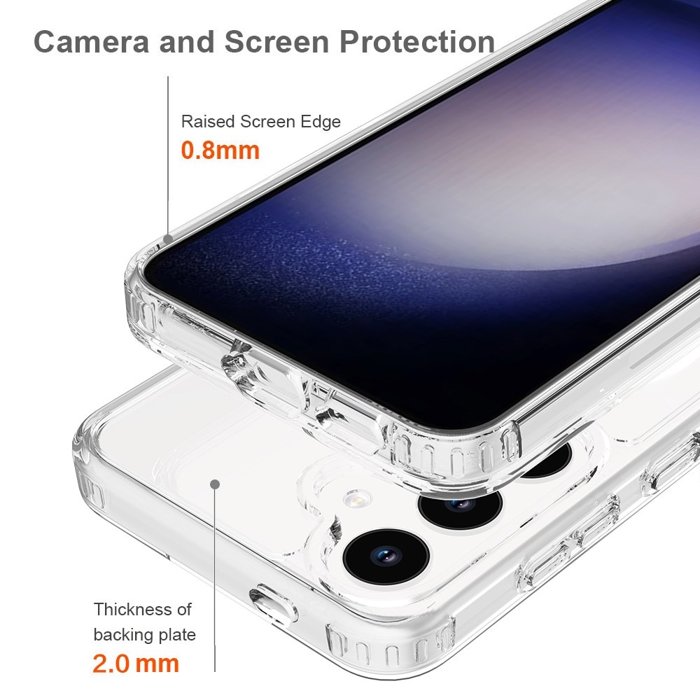 Funda híbrida MagSafe Samsung Galaxy S24 transparente