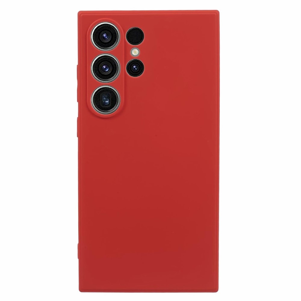 Funda TPU resistente a los golpes Samsung Galaxy S24 Ultra rojo