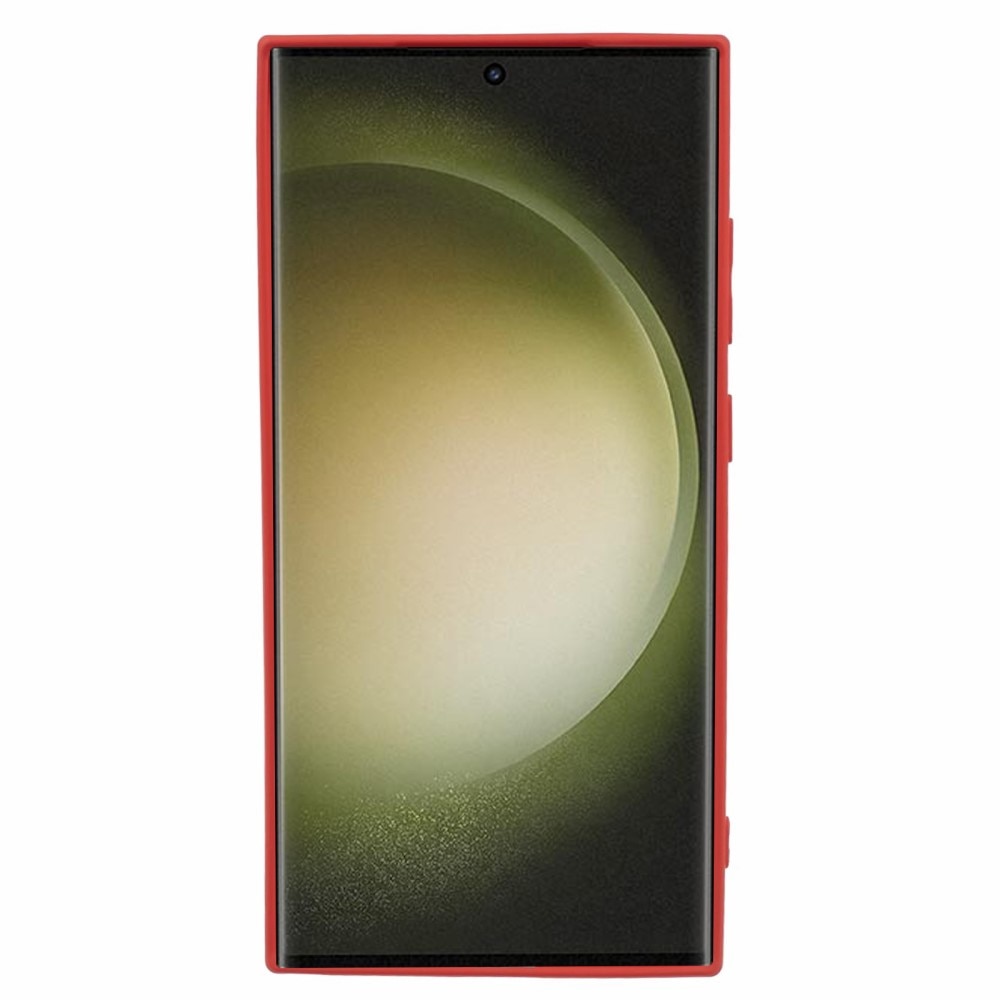 Funda TPU resistente a los golpes Samsung Galaxy S24 Ultra Rojo