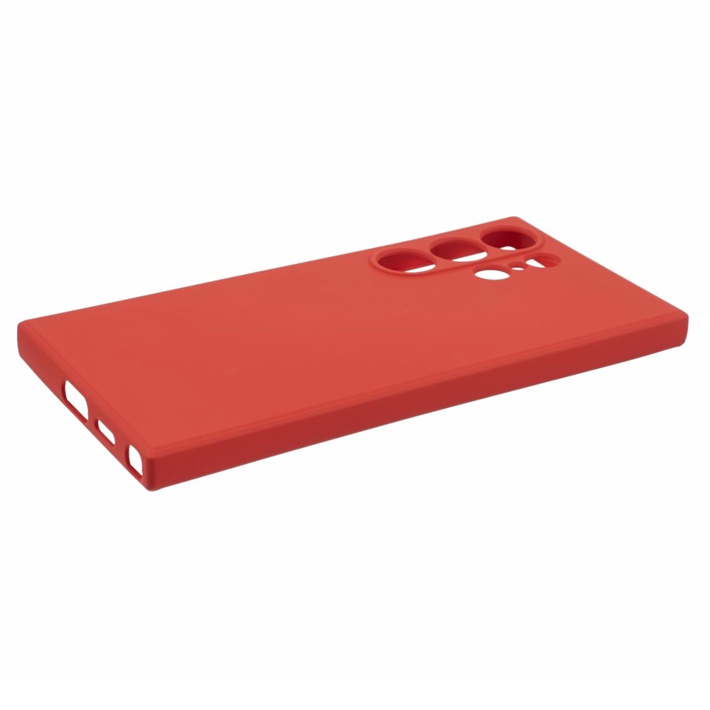 Funda TPU resistente a los golpes Samsung Galaxy S24 Ultra rojo