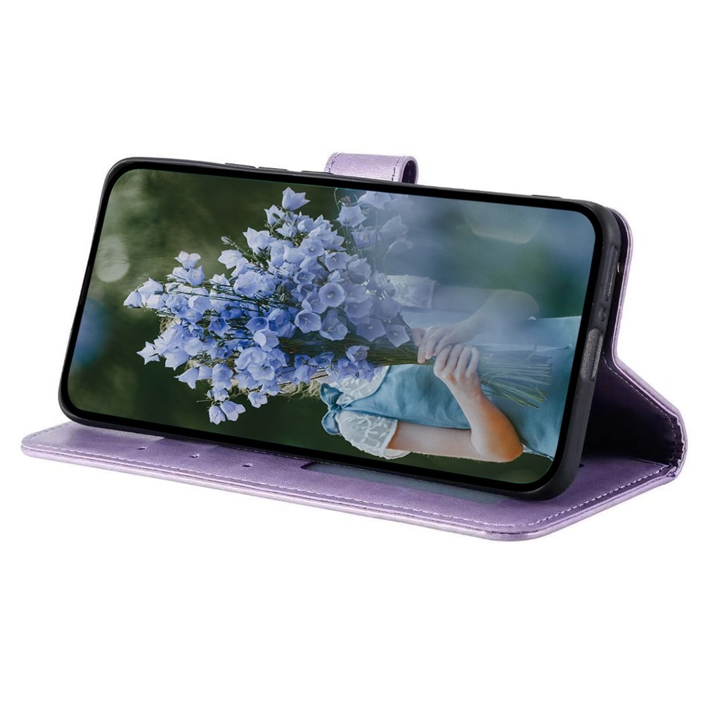 Funda de Cuero Mandala Xiaomi Redmi 13C violeta