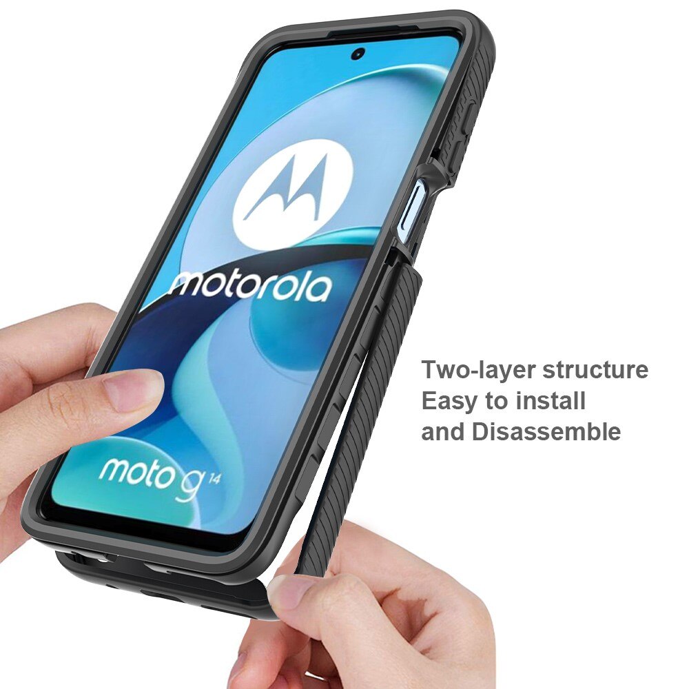 Funda Full Protection Motorola Moto G14 Negro