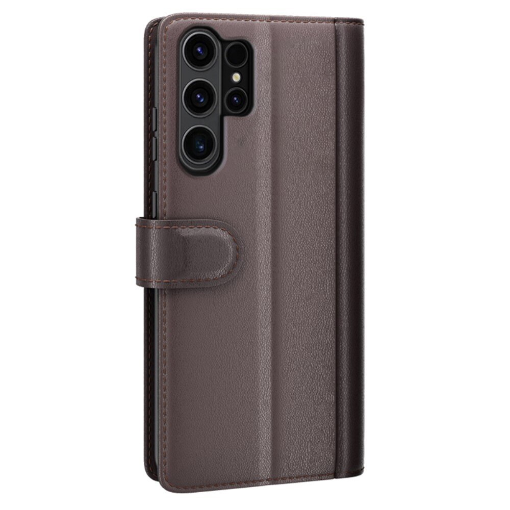 Funda de cuero genuino Samsung Galaxy S24 Ultra, Marrón