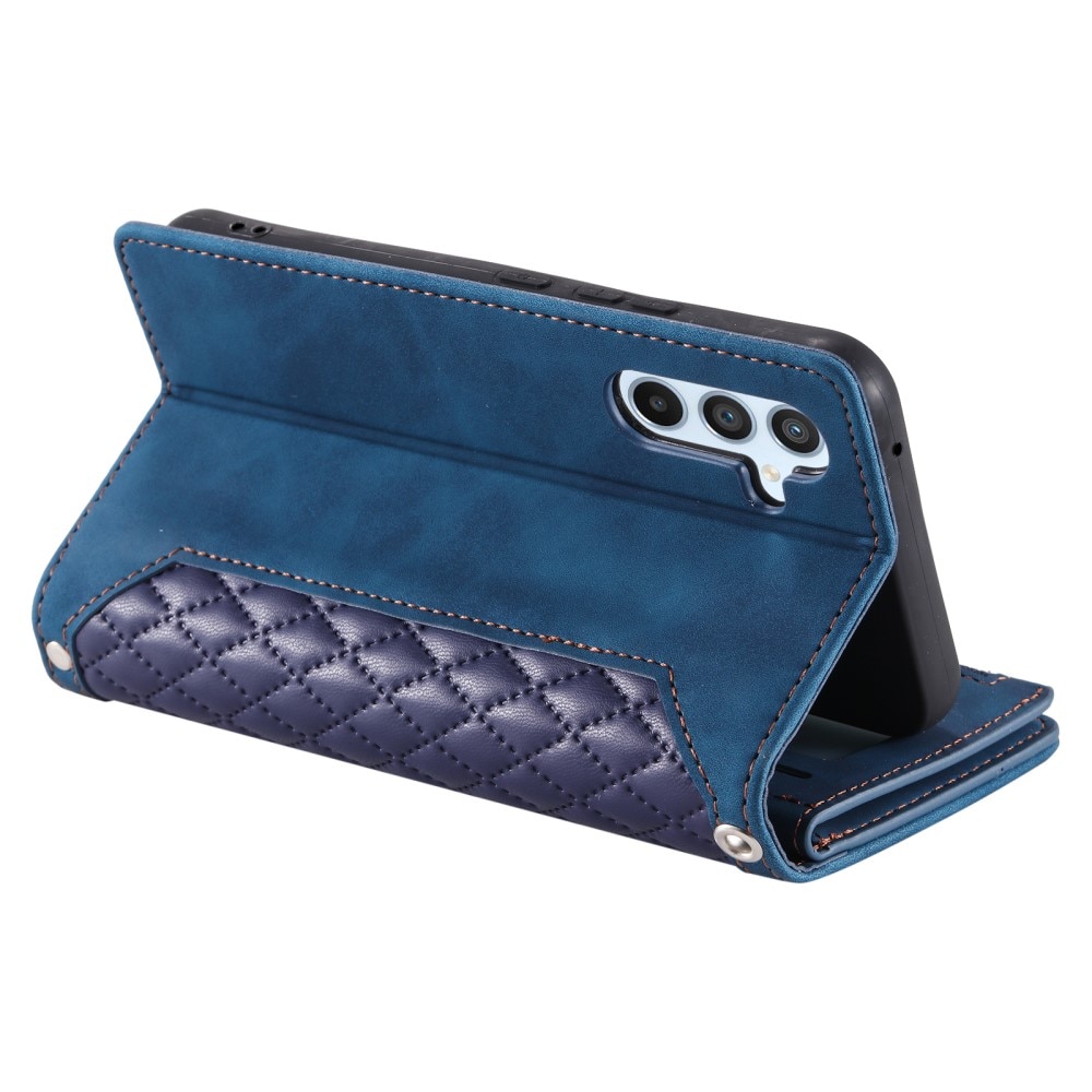 Funda acolchada tipo billetera Samsung Galaxy A55 azul