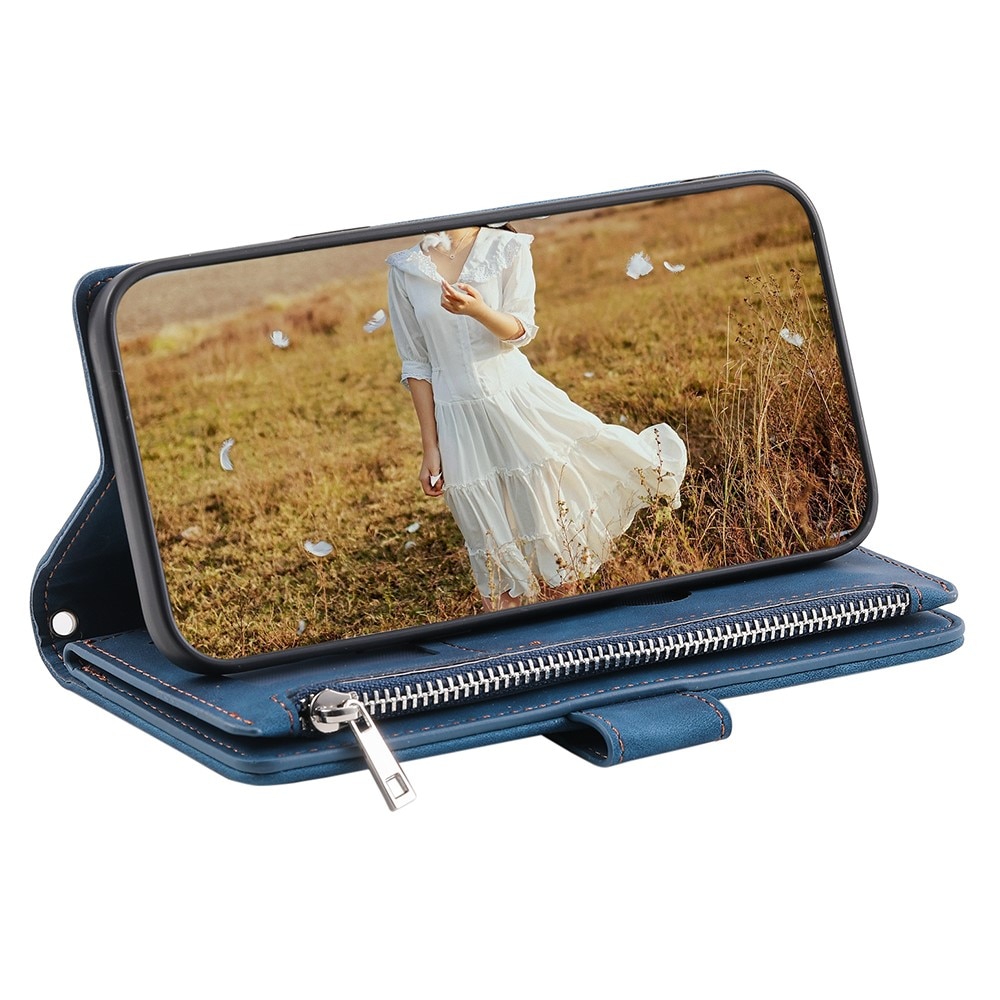 Funda acolchada tipo billetera Samsung Galaxy A55 Azul