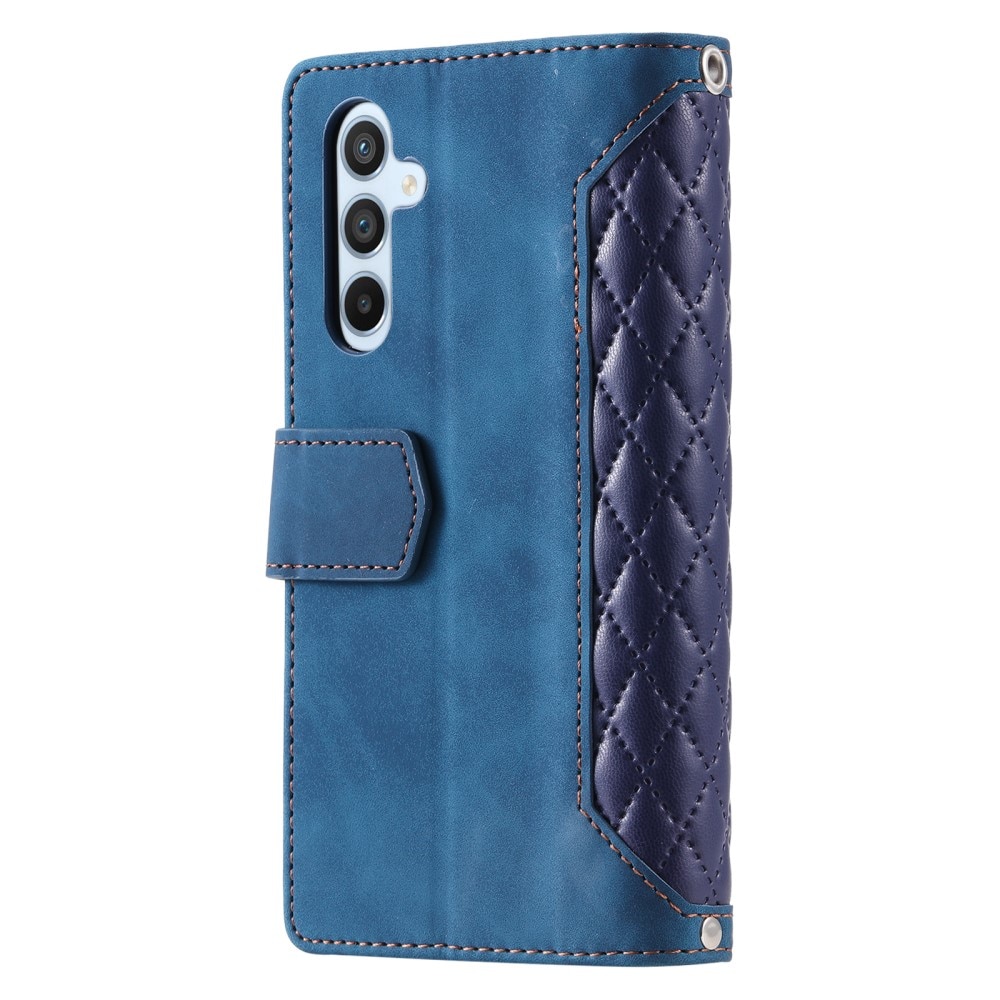 Funda acolchada tipo billetera Samsung Galaxy A55 azul