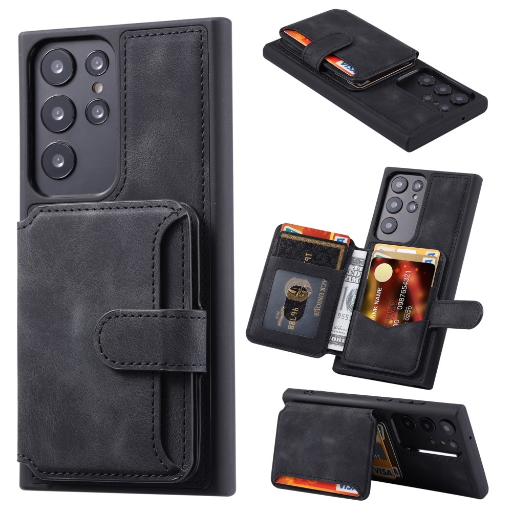 Funda con tarjetero anti-RFID Multi-slot Samsung Galaxy S24 Ultra negro