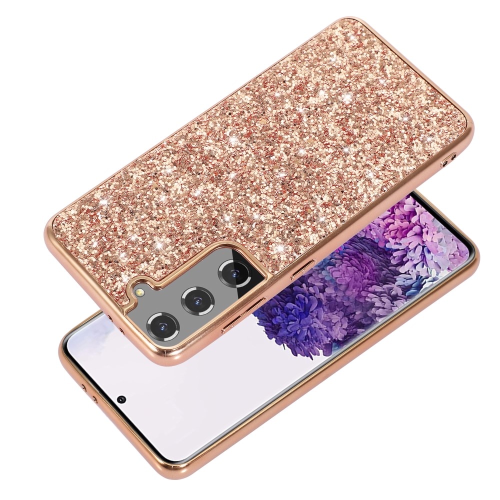 Funda Brillantina Samsung Galaxy S24 oro rosa