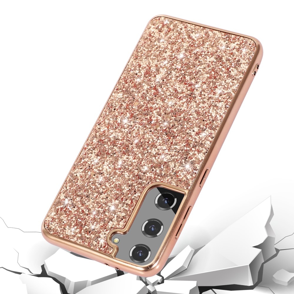 Funda Brillantina Samsung Galaxy S24 oro rosa