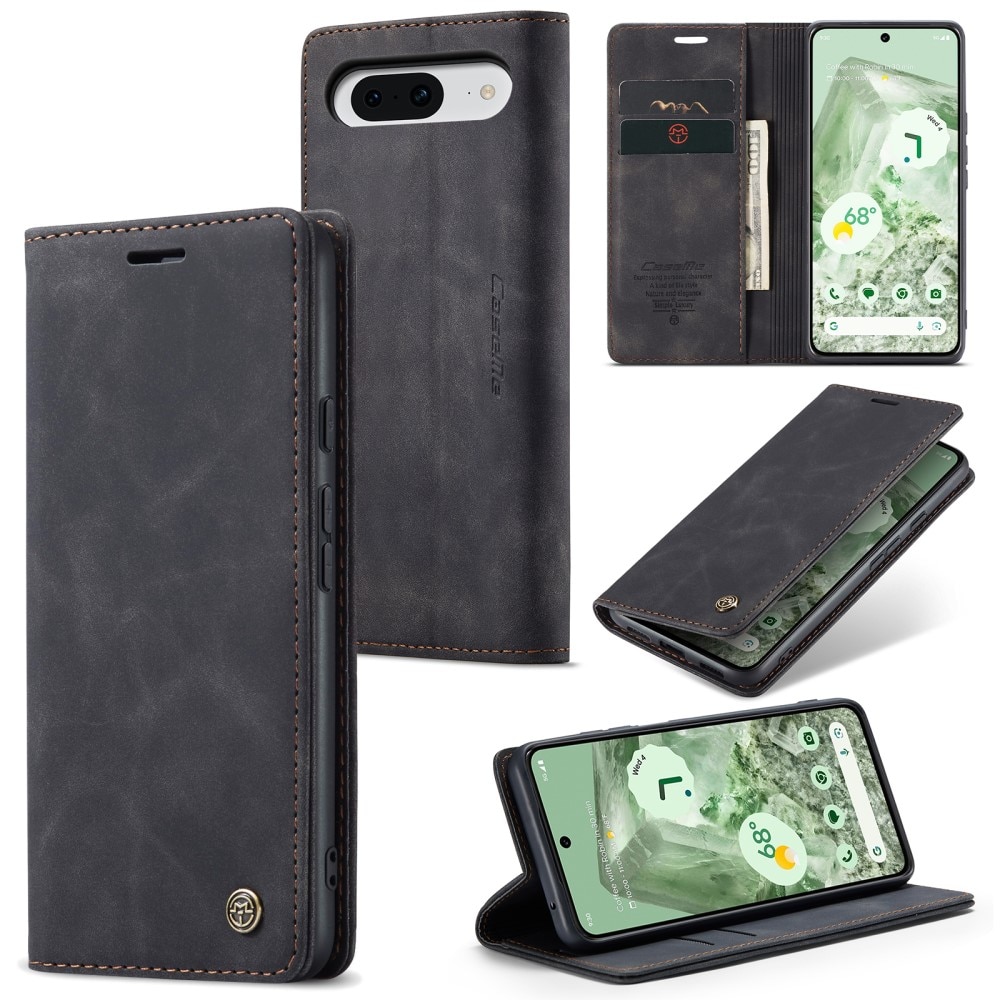 Funda delgada con solapa Google Pixel 8a Negro