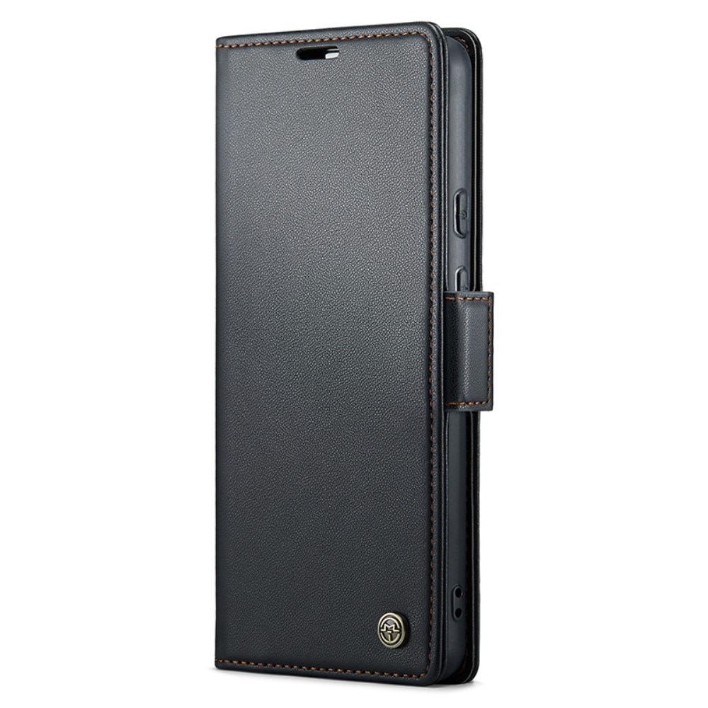 Funda delgada con solapa anti-RFID Google Pixel 8a negro