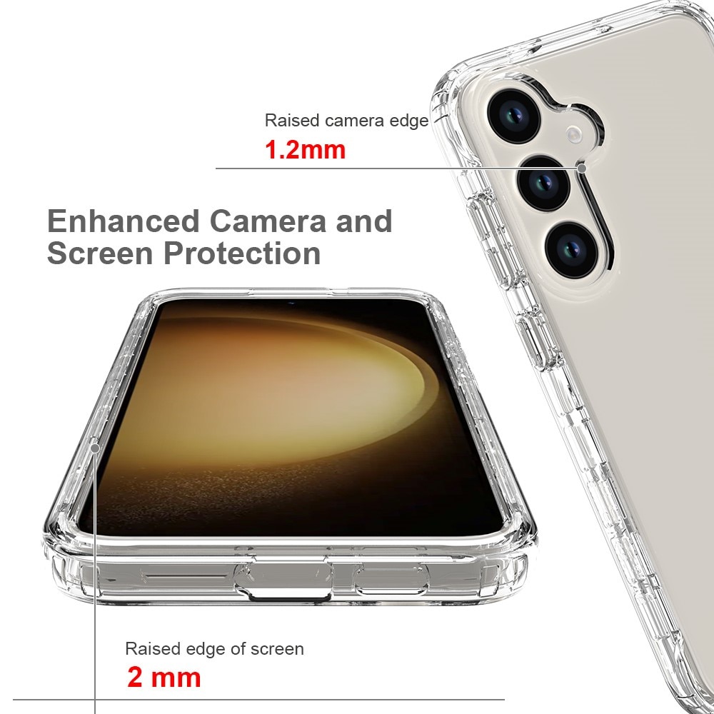Funda con cobertura total Samsung Galaxy S24 Plus Transparente