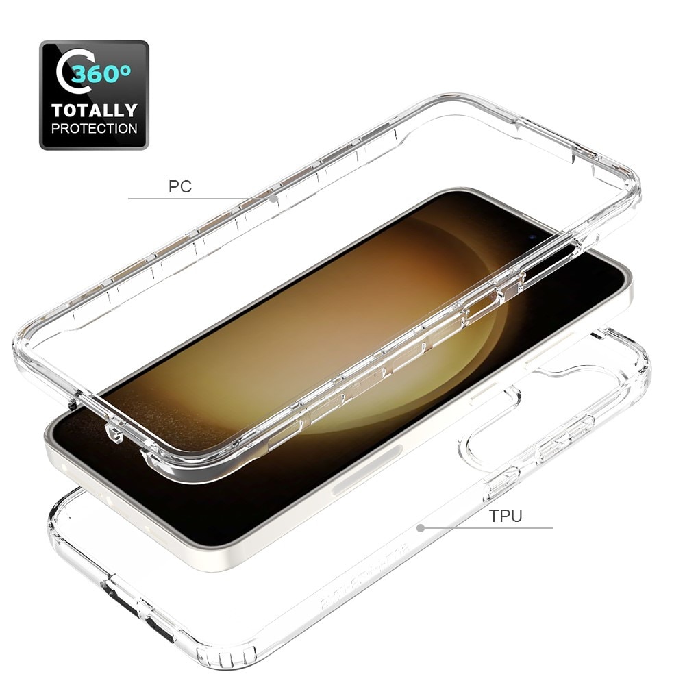 Funda con cobertura total Samsung Galaxy S24 Plus transparente